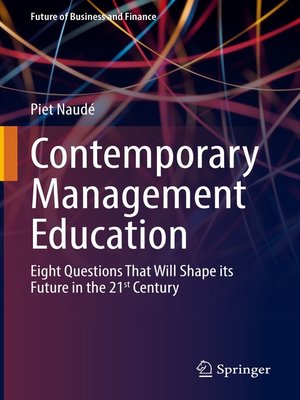 cover image of Contemporary Management Education